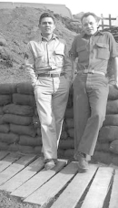 John Newell and Don Blumenthal on Tent Walkway