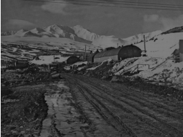 Adak, 1944. Notice dirt roads?