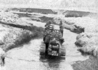 The first heavy-duty highway from Blue Beach, Massacre Bay...a gravelly stream bed! [The Capture of Attu]