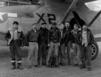 George Villasenor, Left, with PBY crew he flew with on photo missions. [George Villasenor]