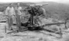 Capured Japanese 75mm Anti-Aircraft gun. [Allan Moore]