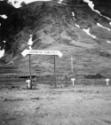 The Japanese Cemetery at Little Falls, Attu, AK, 1945.  [Elbert McBride]