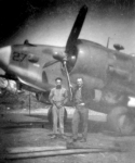 Here's a picture of a PV-1. Elbert McBride is on the right. This photo taken just before Mac made "Chief." Attu, 1945.  [Elbert McBride]