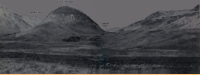 Infantryman's foxhole view of Jarmin Pass, leading from Massacre Valley across to Holtz Bay. [The Capture of Attu}