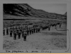 Ken's platoon; 149th Infantry, 7th Division. Attu. Ken shown as a flag bearer.  [Kenneth Rothwell]