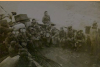 Aviation Ordnance Dept. and all our "gear" on our way to Shemya. That's me, (Black hair) top center, in front of boxes. 1945-1946.  {Tony Suarez]