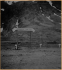 The Japanese Cemetery at Little Falls, Attu, AK, 1945.  [Elbert McBride]