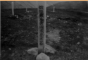 Translation reads: "The Grave of Late Army Lance Corporal Yamamoto Toyoyuki." (Our thanks to Dr. Kaji for this translation). This site also no longer exists on Attu.  [Bill Greene]