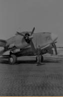 Navy PV1 "Ventura," single rudder, deadly plane to fly.  [Bill Greene]