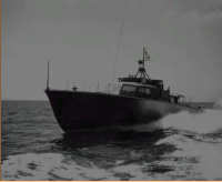 P-512 on a trial run outside Los Angeles Harbor, 29 Apr 1944. [Clark Green]