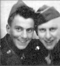 Ben Fryar and a buddy, possibly Felix Fellecia, taken in a photo booth. [Ben Fryar]