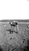 Wherever two or more gather with a baseball in their presence…a game will erupt. Baseball practice on the beach.  [Sylvan Weinberger]