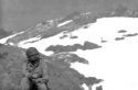 Surveying the landscape from an Attu mountain top.  [Ed Nielsen]