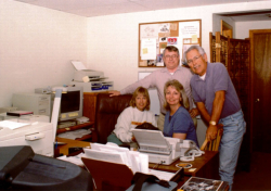 Front (L-R): Nadine Smith, Johnny Villasenor; Back (L-R): George L. Smith, George Villasenor.  [George L. Smith]