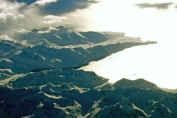 Attu Island as seen from the Northwest.  [Kare Lohse]