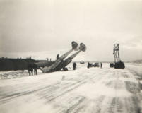 P-38 "Little Butch" Skidded Off The Runway on Attu. George Villasenor.