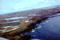 First View Of Shemya, AK, April 1975. [George L. Smith]