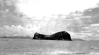 9. Ship Rock, Umnak, 1942-43.  [Sam Shout]