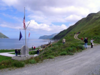 Memorial Park - memorials to fisherment, WWII Vets, and the Bearing Sea Patrol.  [Russ Marvin]