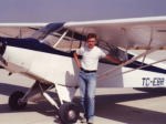 Murat Akbulut with ex-Turkish Army L-18C Aircraft, 1994