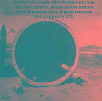 Missile's Bottom After Being Severed with Primacord
