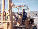 George Smith Operating Forklift, LP-5.