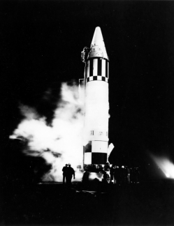 [49597, 6/18/1959] Chrysler R&D Missile; CM AP initials:  C= Chrysler  M=Missile  AP?=21  = Chrysler Missile 21.  [CCMD, Ed May]