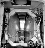 [70239: 12/10/1959]  Showing Stable Platform Mounting Bracket, full yoke. Cooling fan blowers at top and bottom.  [CCMD, Ed May]