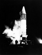 [49597, 6/18/1959] Chrysler R&D Missile; CM AP initials:  C= Chrysler  M=Missile  AP?=21  = Chrysler Missile 21.  [CCMD, Ed May]