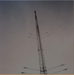 Attu's LORAN-C 625' tower.  [Kevin Mackey]
