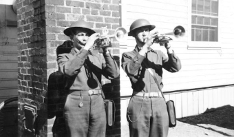 Mack Collings at Fort Richardson, 1941 Alaska. [Mack Collings]