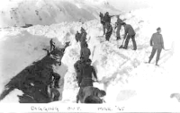 Digging out...March 1945. [Robert Arnts]