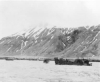 Landing craft heading towards Massacre Bay Beach, Attu, May 1943.  [George Villasenor]