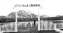 Visiting Little Falls Cemetery, Attu, AK, 1945.  [Elbert McBride]