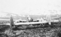 A dummy P-38 on Attu, 1945. [Elbert McBride]