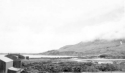 Fog coming in over Casco Cove. Attu, 1945.  [Elbert McBride]