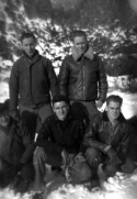 Dave O'Mara, top right, 1945.  [Elbert McBride]