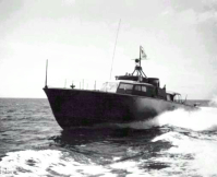 P-512 on a trial run outside Los Angeles Harbor, 29 Apr 1944. [Clark Green]