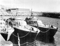 At Dutch Harbor, AK refueling. Around 1942-1943.  [Wilbur Green]