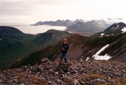 Scaling Mount Terrible.  [Kevin Mackey]