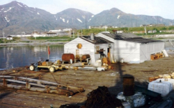 The Rec Hall for The "Hitchiti" and other Fleet Tug crews serving tours on Attu.  [Hal Tenney]