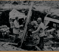 Captured Japanese anti-aircraft gun, 29 May 1943. [U. S. Navy Photo]