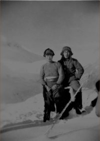 Interior view of the Marine Brig, Attu 1946. [Rene Thibault]