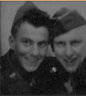 Ben Fryar and a buddy, possibly Felix Fellecia, taken in a photo booth. [Ben Fryar]