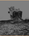 Disgorging equipment & supplies from one of the landing craft. May 1943.  [George Villasenor]