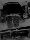 Remains of a Japanese truck, Attu, May-June 1943.  [Sam Shout]