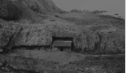 This was a Japanese command hut, or what was left of it, in 1945.  [Elbert McBride]