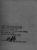 The reverse side of photo #84 shows the Navy censorship stamp of approval...this photo was OK to send home.  [Bill Greene]