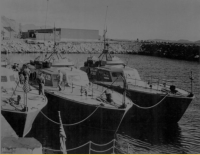 At Dutch Harbor, AK refueling. Around 1942-1943.  [Wilbur Green]