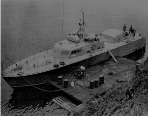 10th ERBS P-510 in bay of islands, Adak, 1943. [Wilber Green]